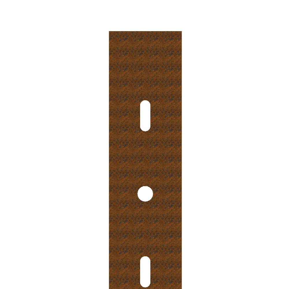 palo di testata in corten per vigneto 