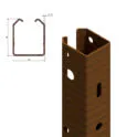 palo testata corten per vigneto 