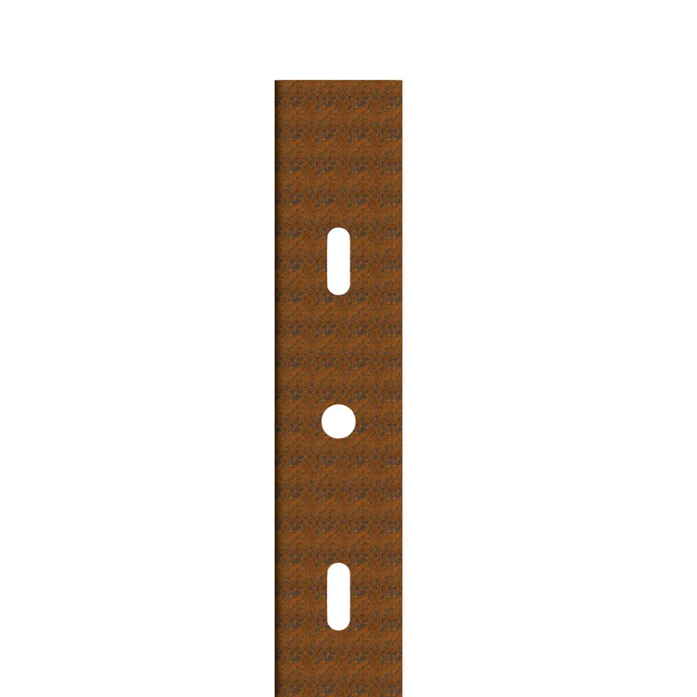 palo testata corten per vigneto 