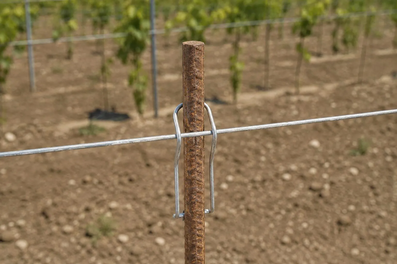 Tutori per barbatelle da vigneto in acciaio